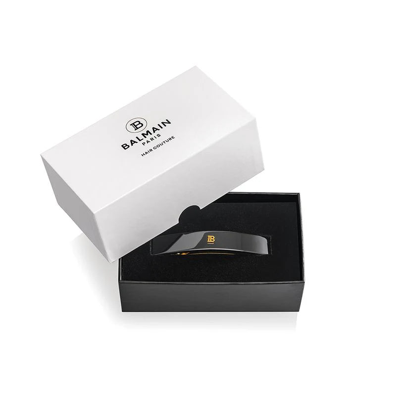 Balmain Hair Couture Barrette pour Cheveux Medium Black Klamra do włosów M Czarna 9,6 cm x 1,6 cm