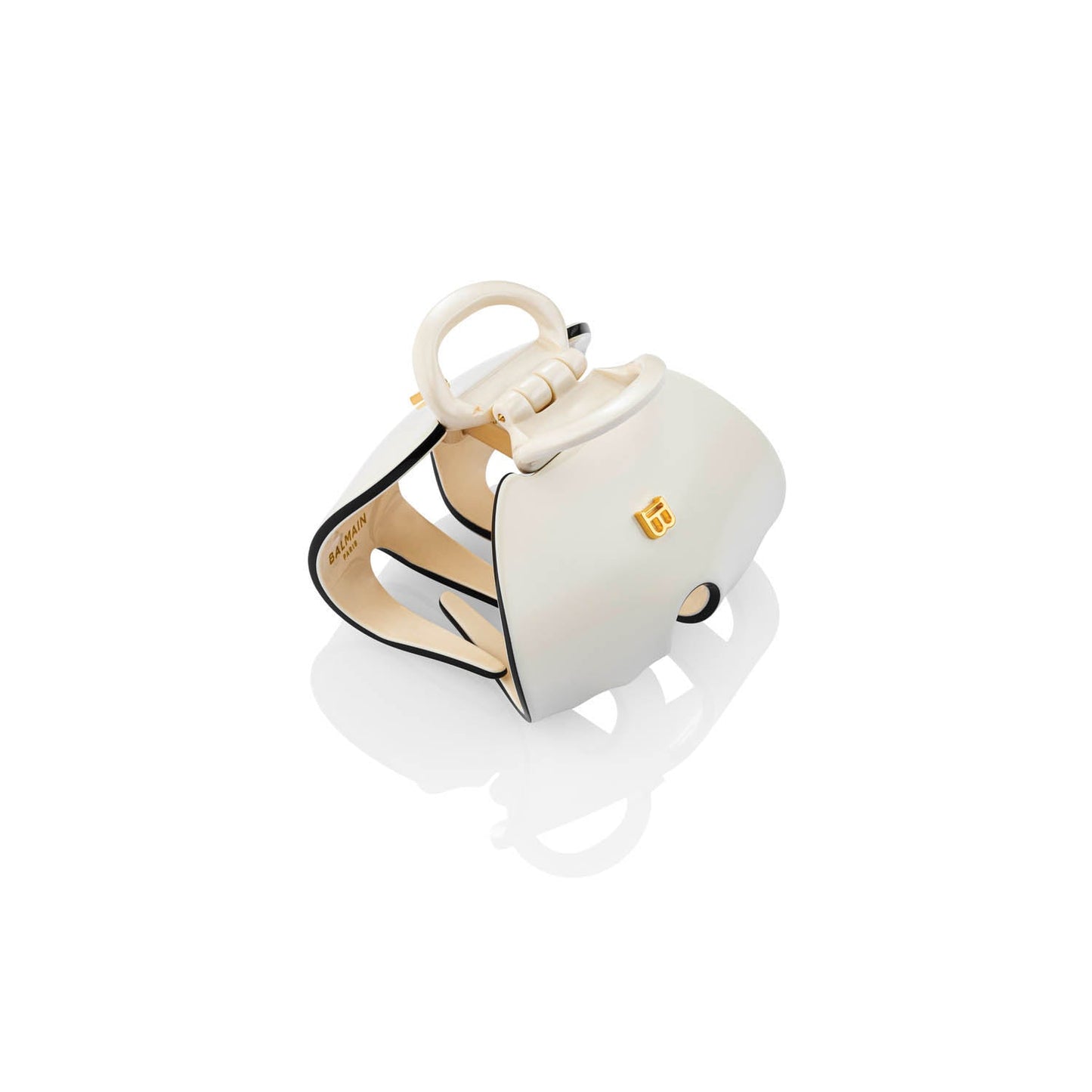 Balmain Hair Couture Pince à Cheveux Impériale White/black klamerka Bialo/czarna 6,5 cm