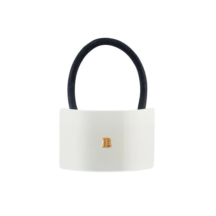 Balmain Hair Couture Elastique pour Cheveux White Gumka do włosów Biała 5 cm x 3,1 cm