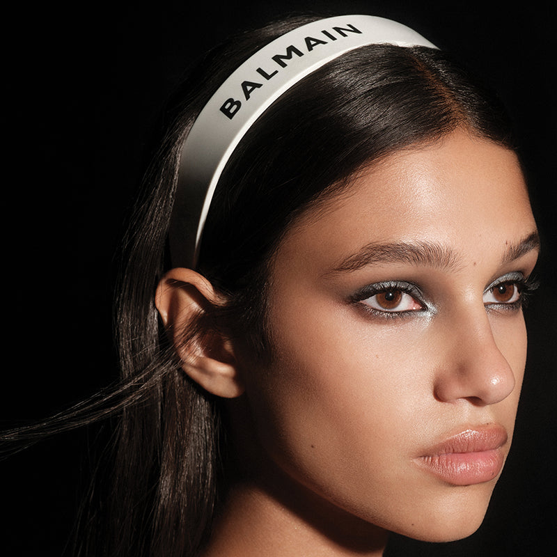 Balmain Hair Couture Acetate Headband Large Legacy Collection Opaska do włosów biała