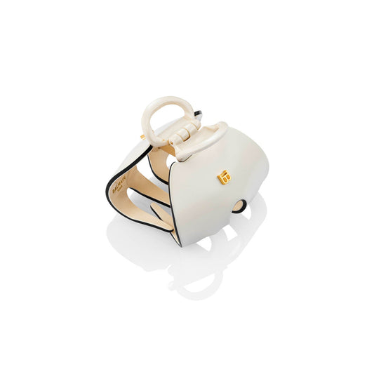 Balmain Hair Couture Pince à Cheveux Impériale White/black klamerka Bialo/czarna 6,5 cm