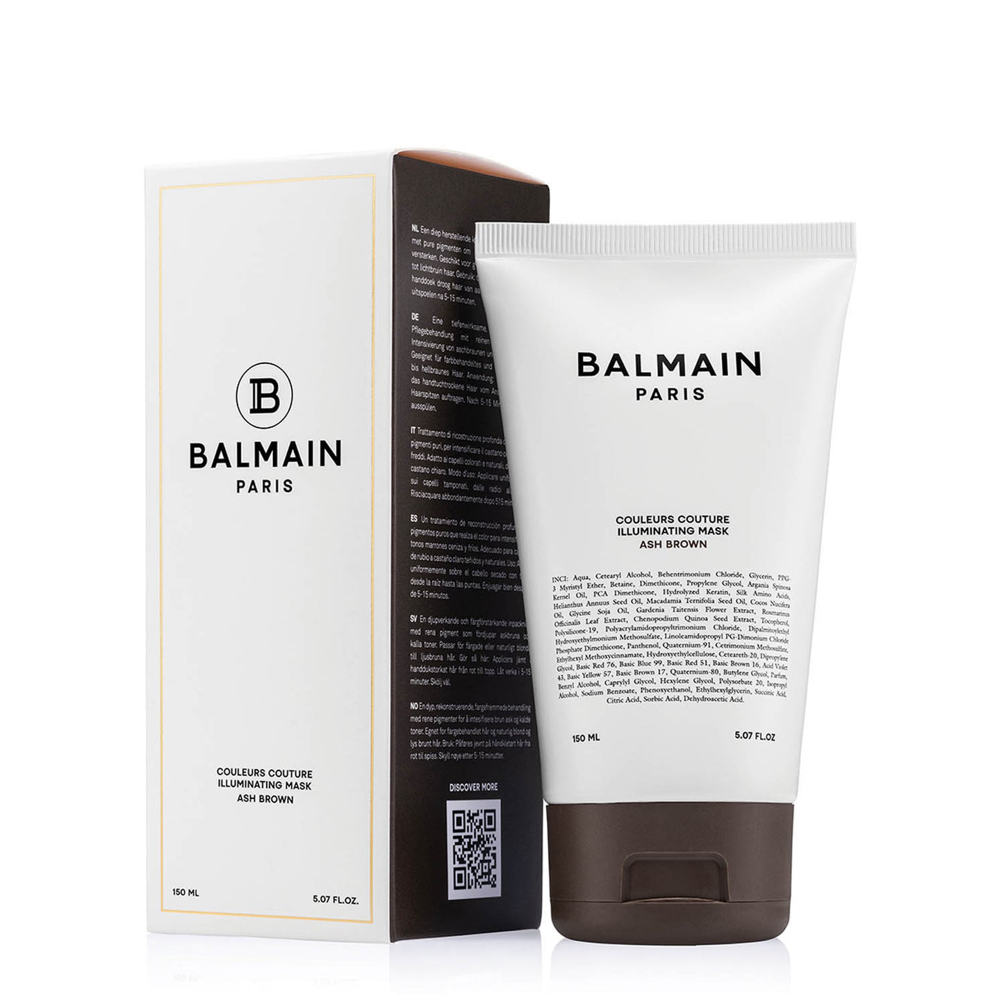 Balmain Hair Couture Couleurs Couture Illuminating mask Maska koloryzująca Ash Brown 150 ml