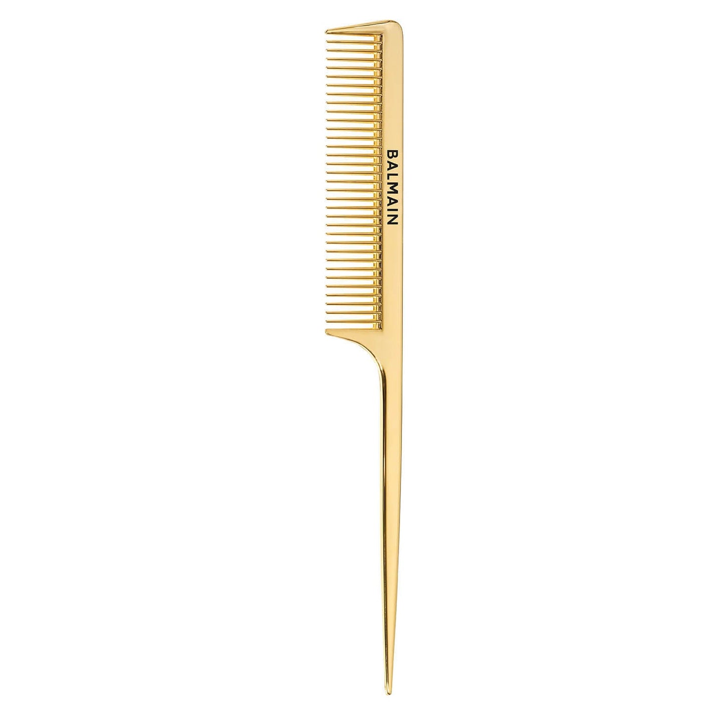Balmain Hair Couture 14K Gold Plated Tail Comb Grzebień ze szpikulcem złoty